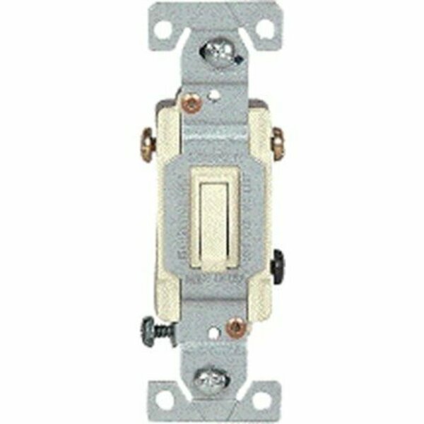 Eaton Wiring Devices Eaton Wiring 01453-02I Toggle Switch, 15 A, 120 VAC, Plastic Housing Material, Ivory 1303-7V-BOX